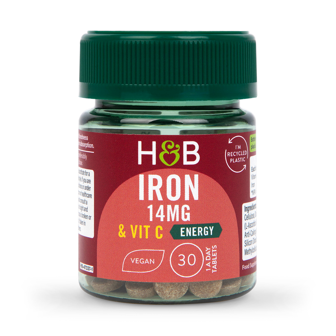 Holland Barrett Iron Vitamin C 14mg 30 Tablets