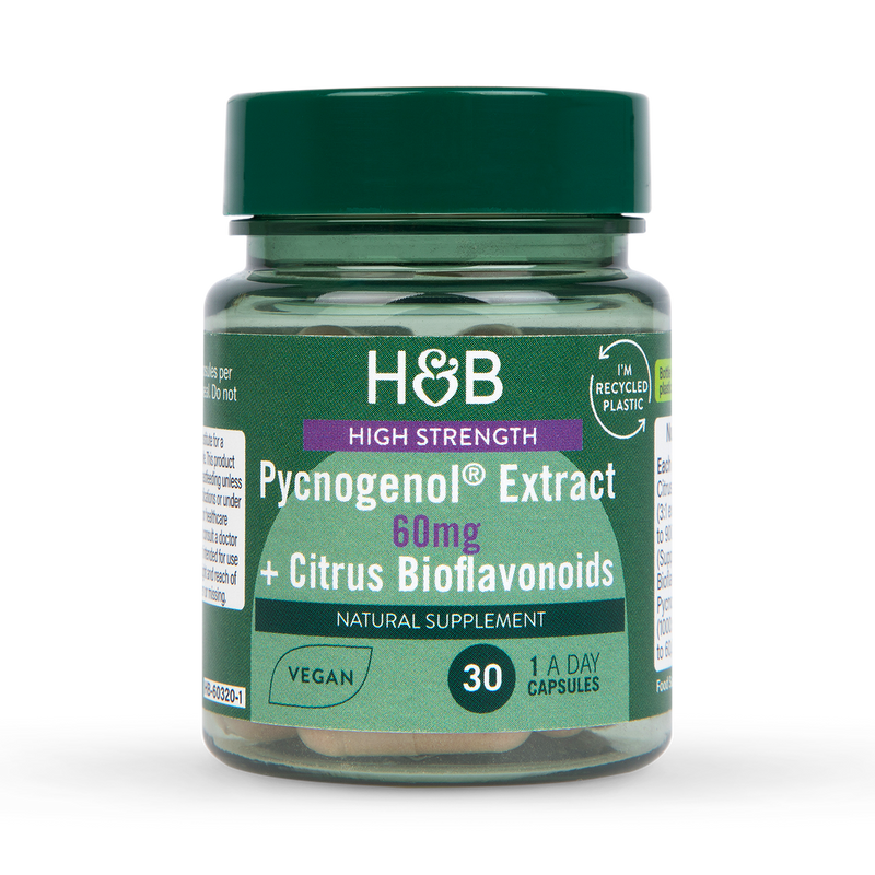 Holland Barrett Pycnogenol 60mg 30 Capsules