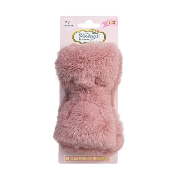 The Vintage Cosmetics Company Fluffy Pink Headband