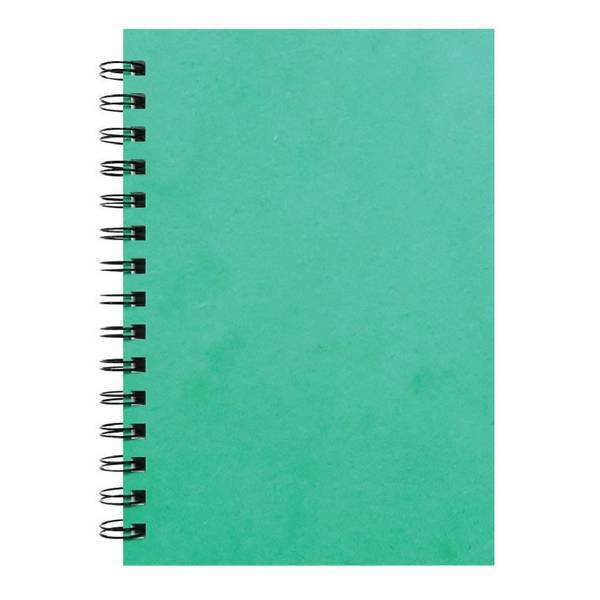Material: Paper. Length: 212mm. Width: 148mm. 200 Pages, Feint Ruled, Hardback, Perforated, Twin Wire Binding. 80gsm.