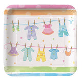 Creative Party Clothes Baby Shower Dinner Plate (Pack of 8)