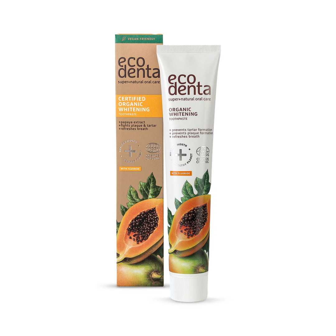 Ecodenta Certified Organic Whitening Toothpaste with Papaya Extract 75ml
