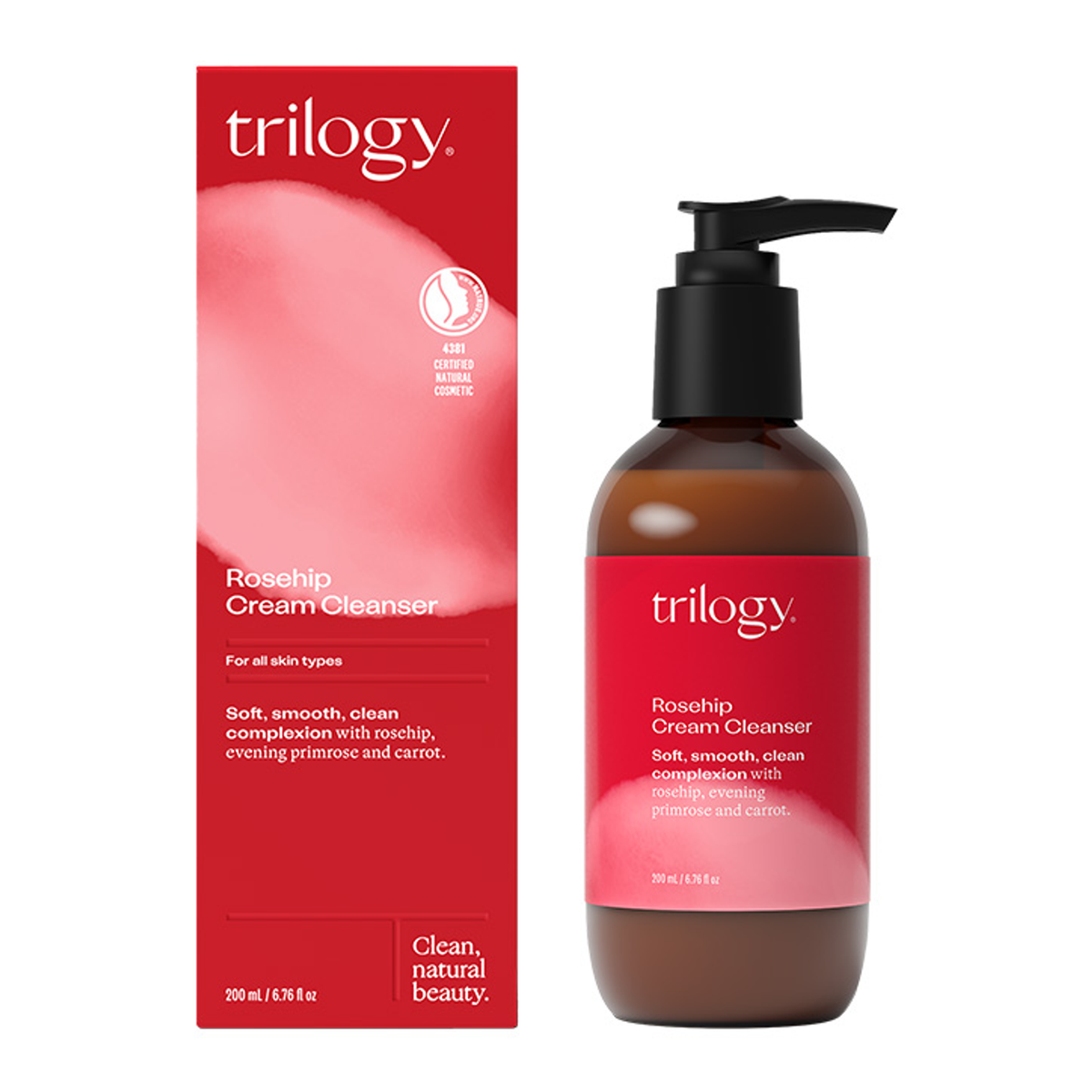 Natural Creamy Face and Eye Makeup Remover 200ml