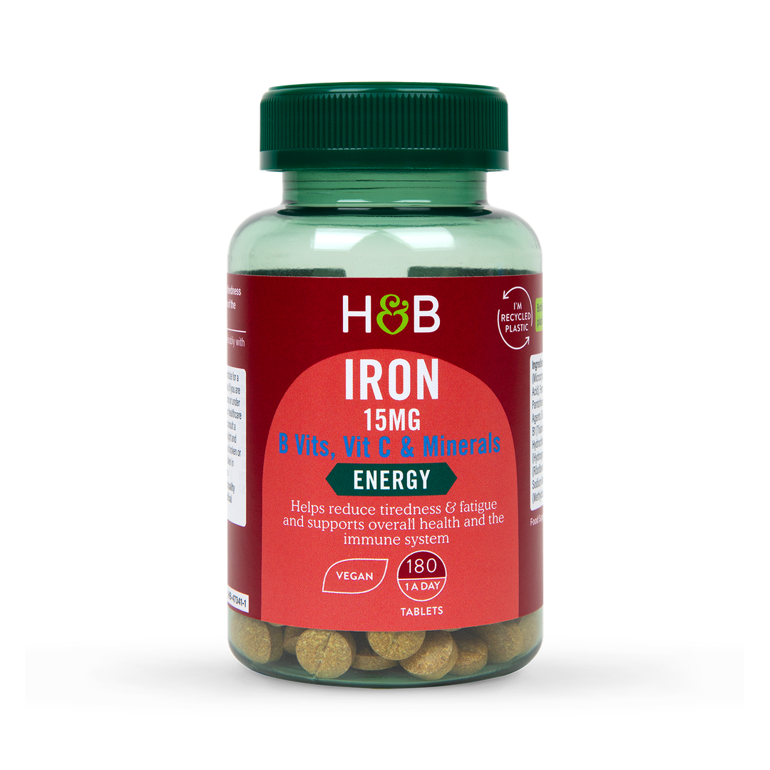 Holland Barrett Iron B Vits Vit C Minerals 15mg 180 Tablets