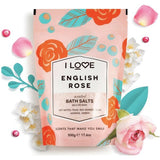 I Love English Rose Scented Bath Salts 500g