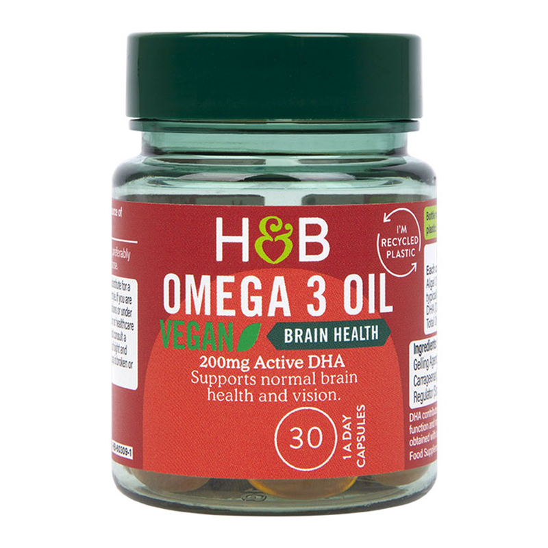 Holland Barrett Vegan Omega 3 Oil 500mg 30 Capsules