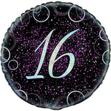 Unique Party Glitz 16th Birthday Foil Balloon