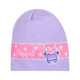100% Acrylic. Design: Contrast Striped, Logo, Snowflake. 100% Officially Licensed. Style: Beanie. Characters: Peppa Pig. Fit: Regular.
