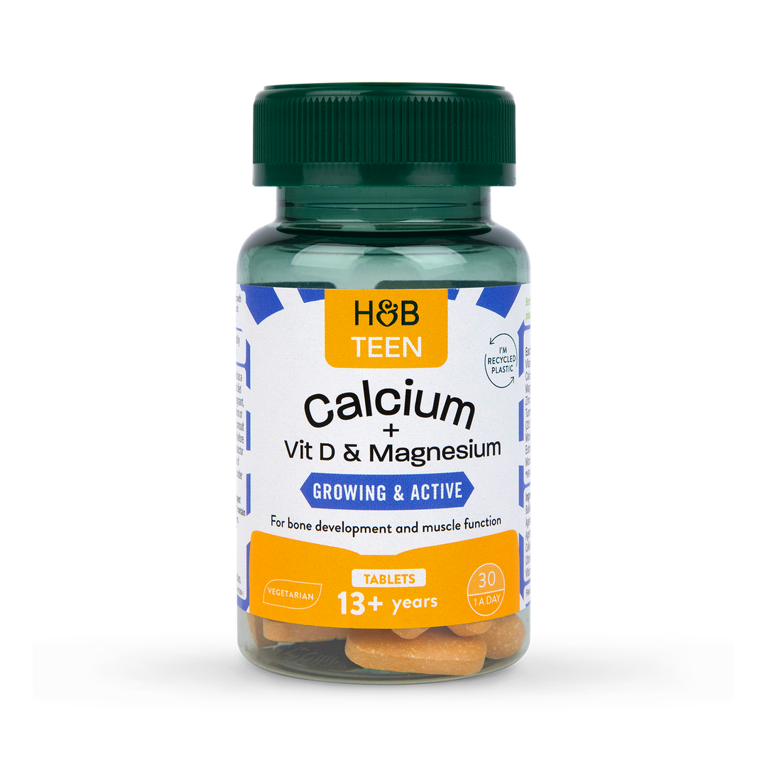 Holland Barrett Teens Growing Active Calcium Vitamin D Magnesium 30 Tablets