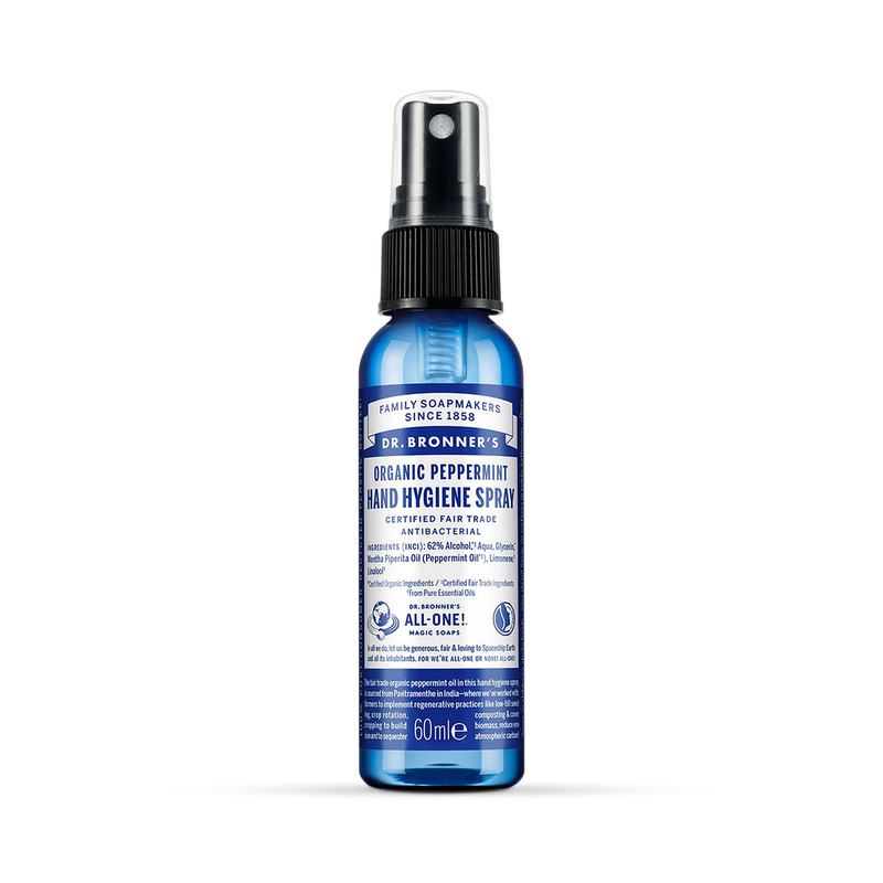Dr Bronner Organic Peppermint Hand Hygiene Spray 60ml