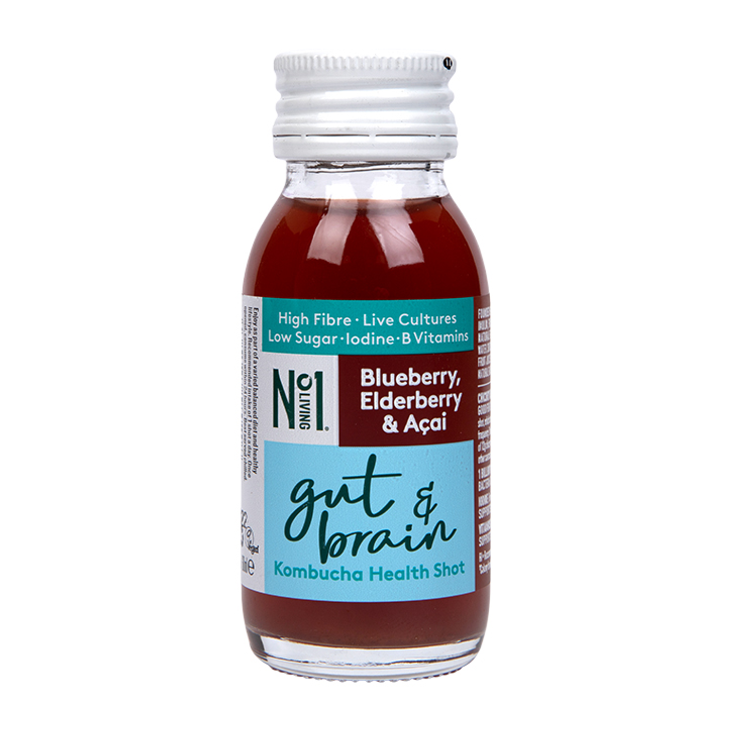 Berry Flavoured Gut and Brain Kombucha Health Shot 60ml