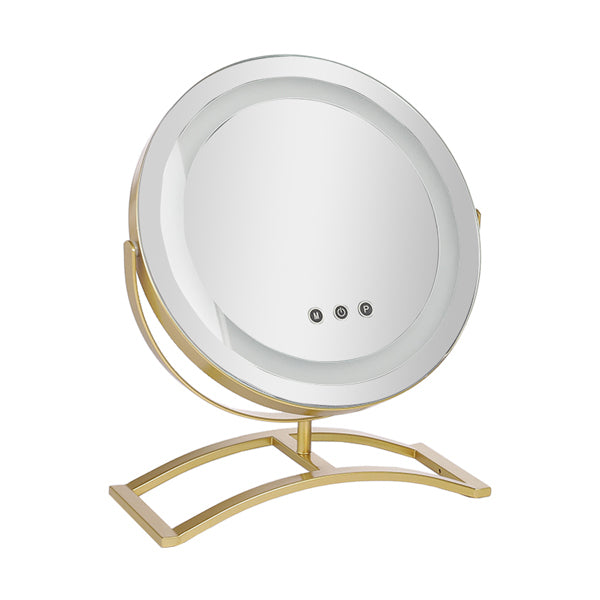 Livingandhome Round LED Makeup Dressing Table Mirror