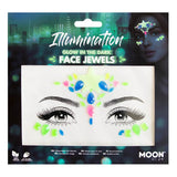 Moon Glow - Glow in the Dark Face Jewels - Illumination