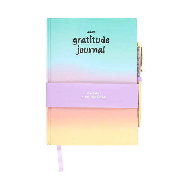 Something Different Gratitude Amethyst Diary And Pen