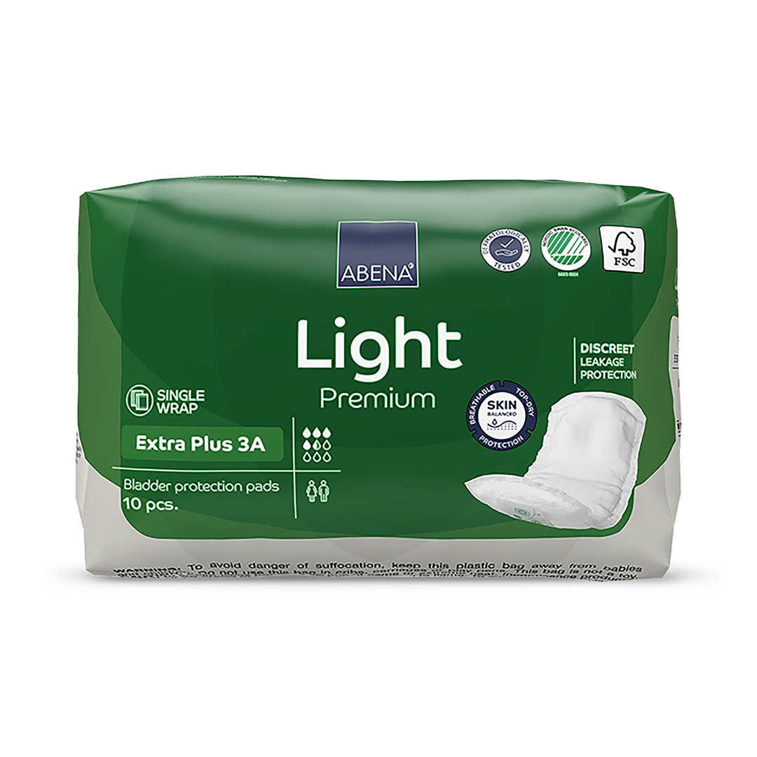 Abena Light Extra Plus 3A 650ml Absorbency 10 Incontinence Pads