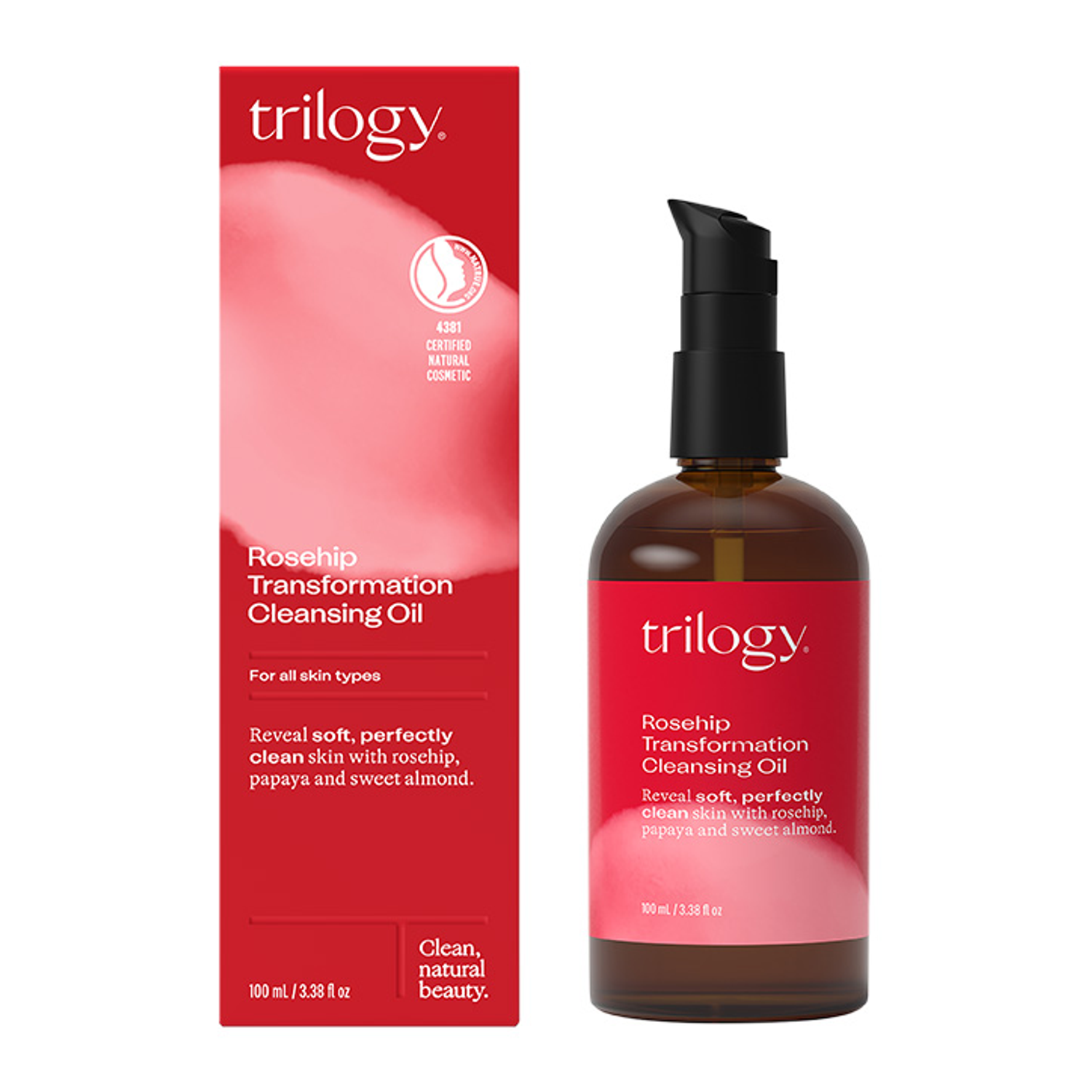 Natural Rosehip and Sweet Almond Emulsifying Cleansing Oil 100ml