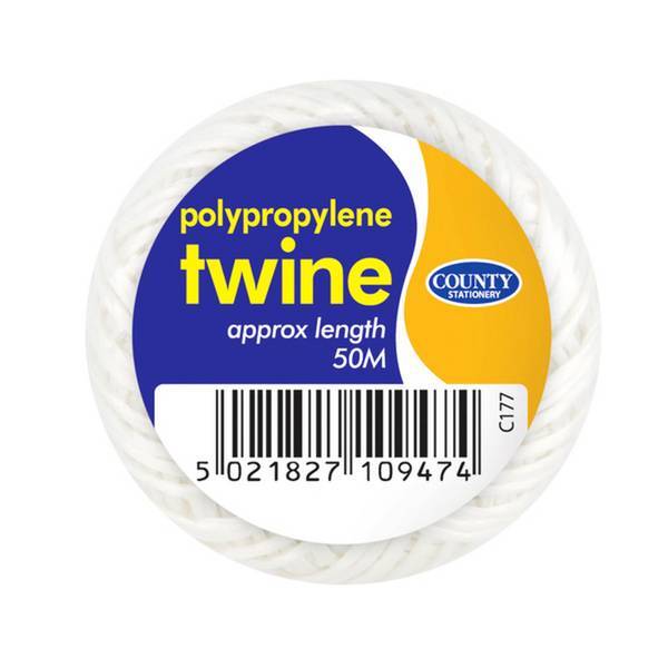County Stationery Polypropylene String Balls (Pack Of 10)