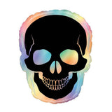 Oaktree Betallic Opal Skull Balloon