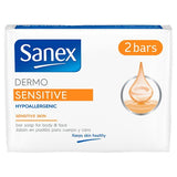 Sanex Dermo Sensitive Skin Hypoallergenic Bar Soap 2 x 90g