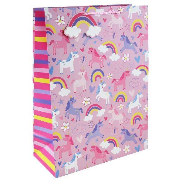 Eurowrap Unicorn And Rainbow Gift Bag (Pack of 6) (XL)