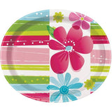 Paper Flowers Party Plates (Pack of 8)