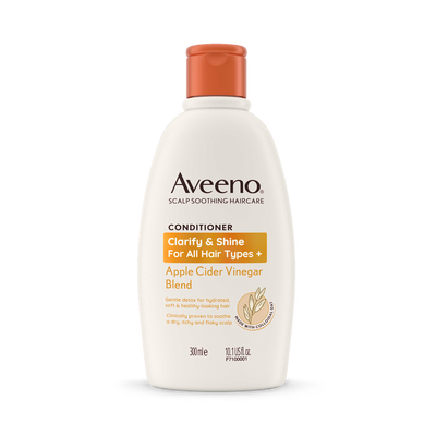 Aveeno Haircare Clarify And Shine Apple Cider Vinegar Conditioner 300ml
