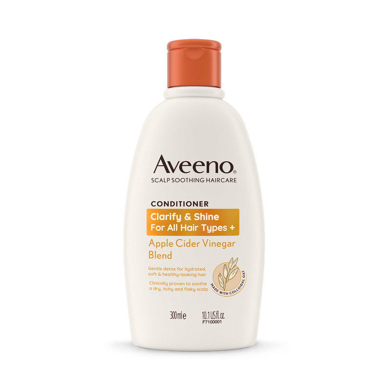 Aveeno Haircare Clarify And Shine Apple Cider Vinegar Conditioner 300ml