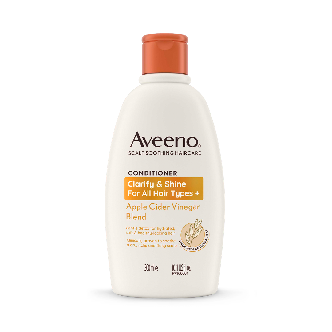 Aveeno Haircare Clarify And Shine Apple Cider Vinegar Conditioner 300ml