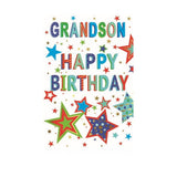 Simon Elvin Grandson Happy Birthday Card (Pack of 6)