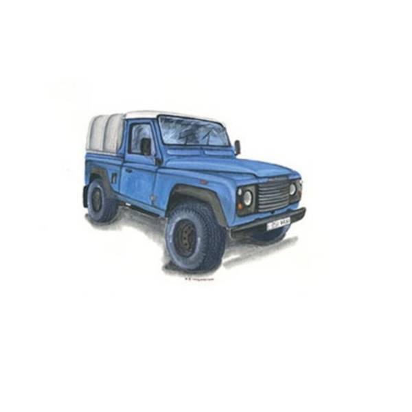 Kevin Milner Countryside Land Rover Defender Card