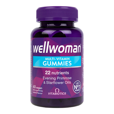 Women's Multivitamin Berry Flavour Gummies with Evening Primrose and Starflower Oils 60 Pack