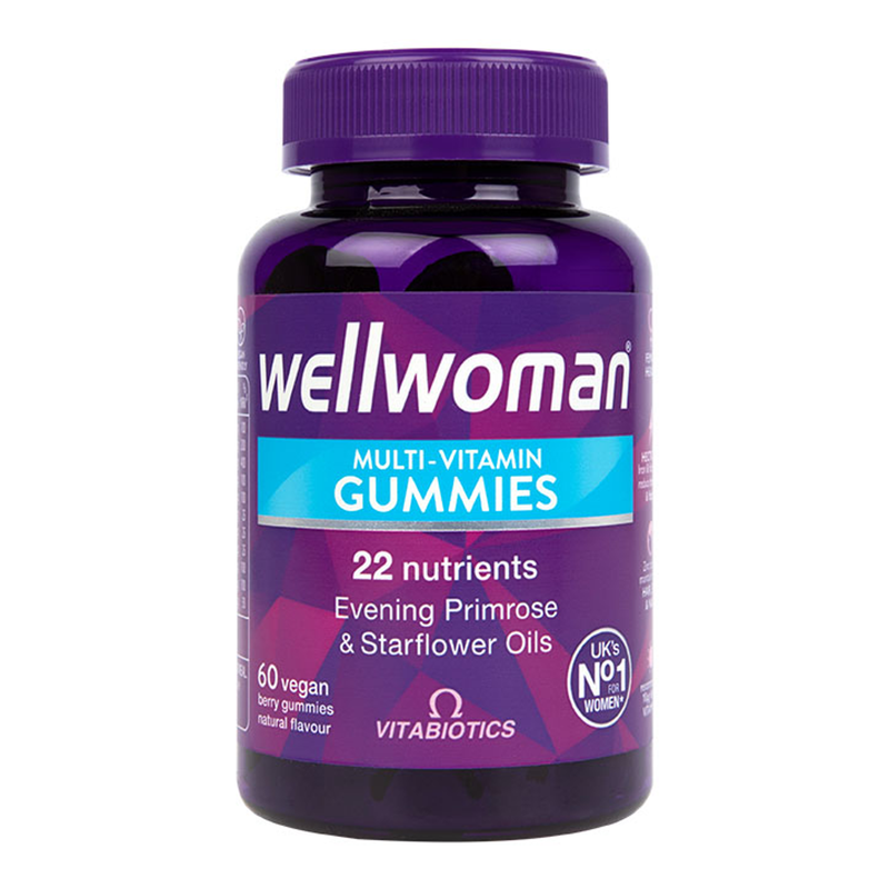 Women's Multivitamin Berry Flavour Gummies with Evening Primrose and Starflower Oils 60 Pack