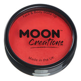 Moon Creations - Pro Face Paint Cake Pots - Bright Red