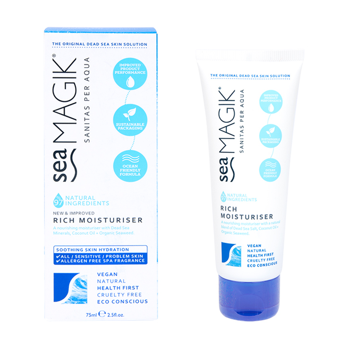 Rich Hydrating Facial Moisturiser with Dead Sea Minerals and Coconut Oil