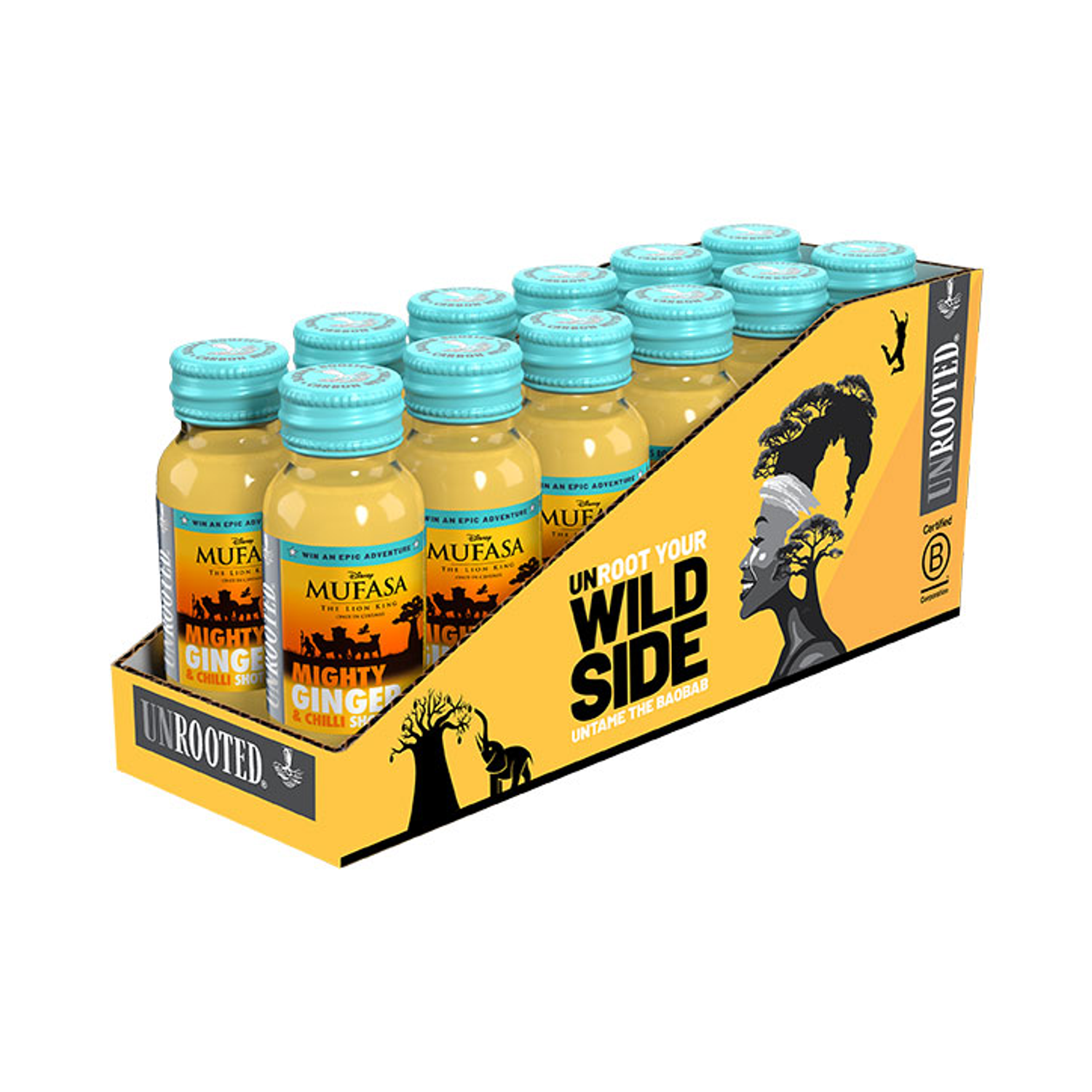 Unrooted Good Energy – Mighty Ginger and Chilli Shot 12x 60ml