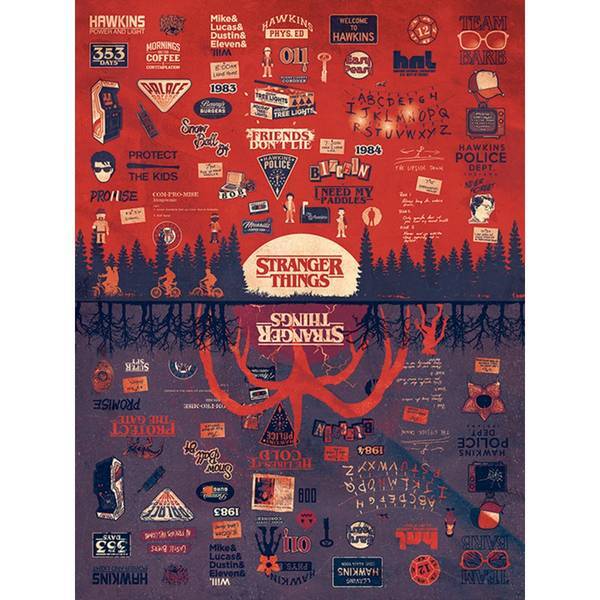 Stranger Things The Upside Down Canvas Print