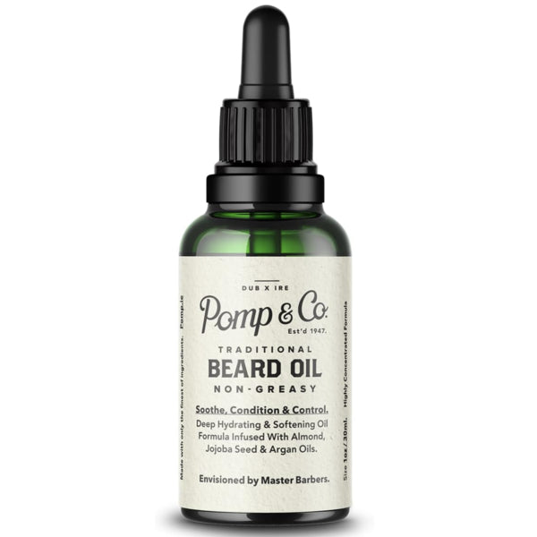 Pomp & Co Non Greasy Hydrating and Softening Beard Oil 30ml