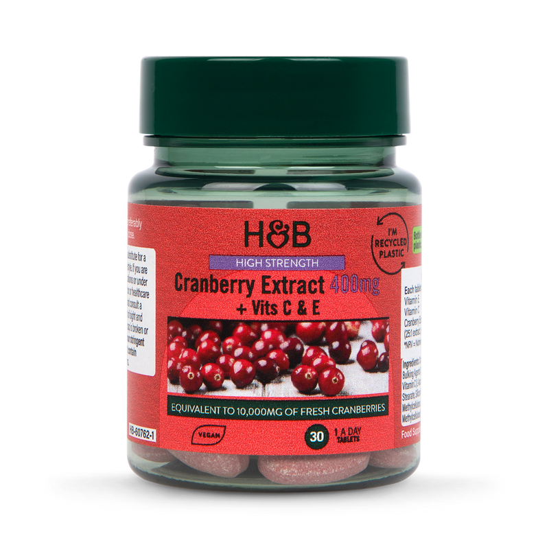 Holland Barrett High Strength Cranberry Extract 400mg 30 Tablets