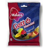 Malaco Gott &amp;amp; Blandat Original Fruit &amp;amp; Liquorice Wine Gums   160g