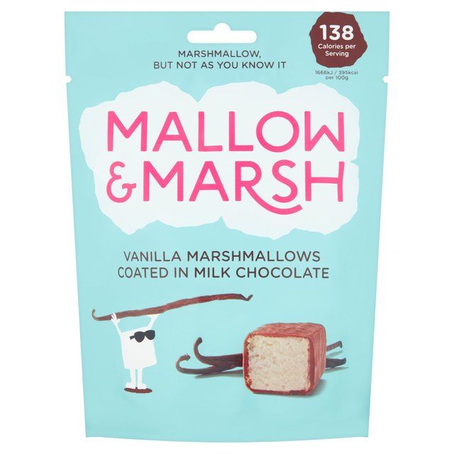 Mallow &amp;amp; Marsh Vanilla Marshmallows Coated in Milk Chocolate
