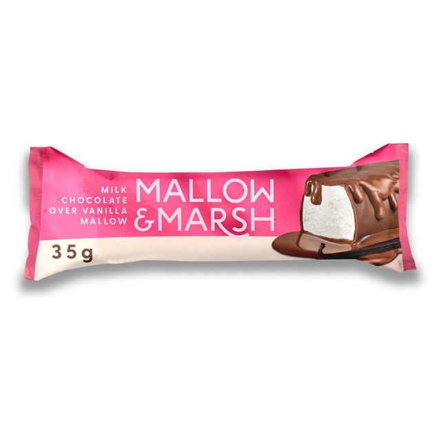 Mallow &amp;amp; Marsh Vanilla &amp;amp; Milk Chocolate Marshmallow Bar   35g