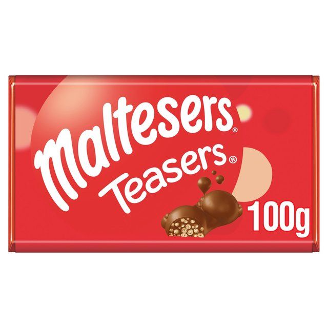 Maltesers Teasers Milk Chocolate &amp;amp; Honeycomb Block Bar 100g   100g