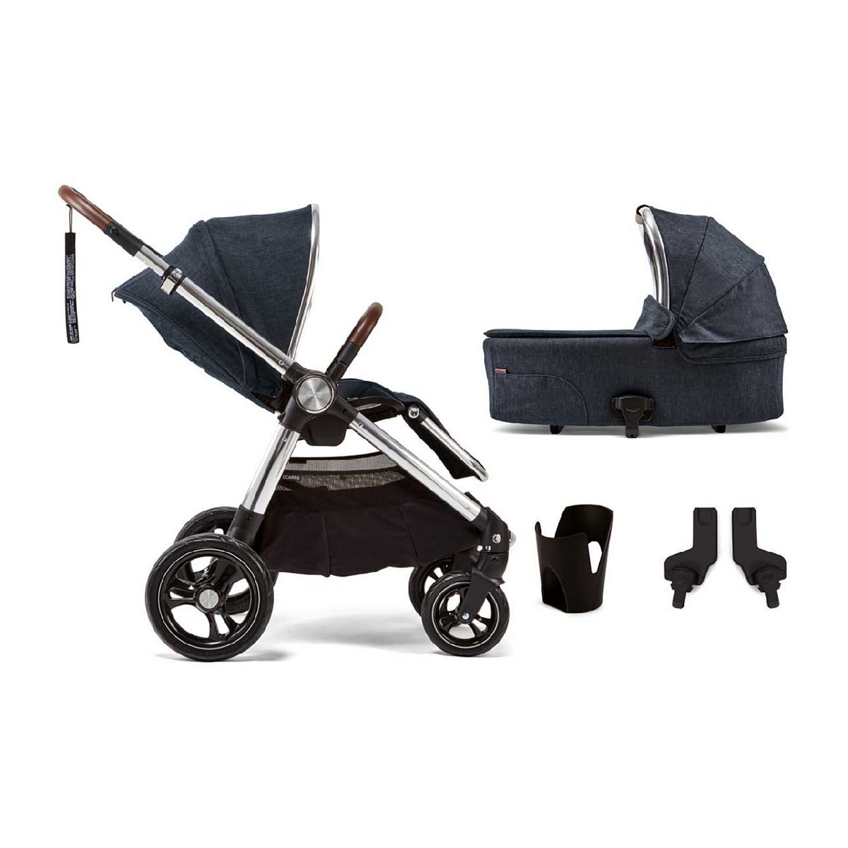 Mamas &amp;amp; Papas Ocarro 4 Piece Essential Bundle - Navy Flannel
