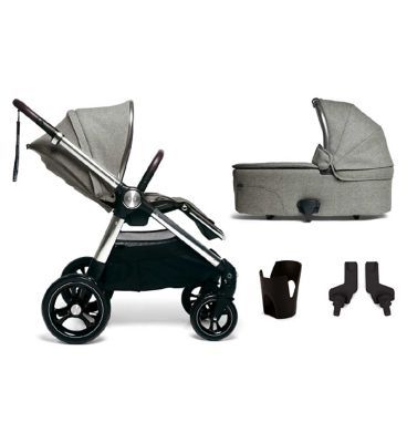 Mamas &amp;amp; Papas Ocarro 4 Piece Starter Bundle - Woven Grey