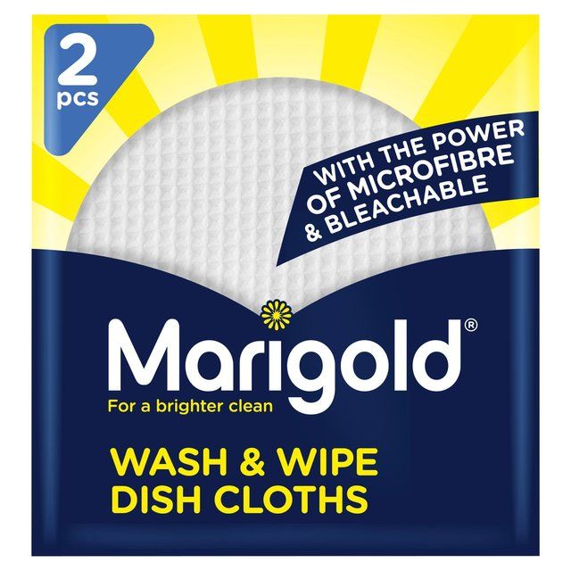 Marigold Wash &amp;amp; Wipe Microfibre Kitchen Cloth   2 per pack