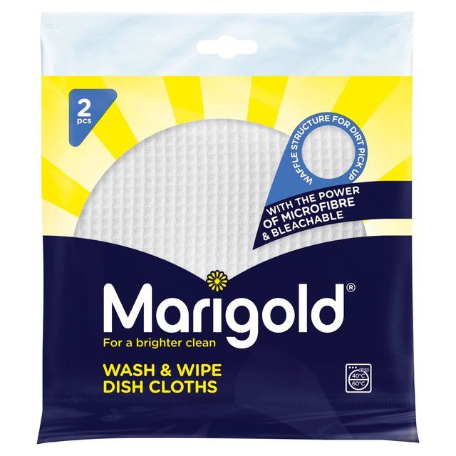 Marigold Wash &amp;amp; Wipe Microfibre Kitchen Cloth   2 per pack