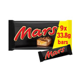 Mars Caramel, Nougat &amp;amp; Milk Chocolate Snack Bars Multipack 9 x 33.8g