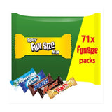 Mars Twix Bounty Snickers Milky Way Funsize Chocolate  Bars Party Bag   1.425kg