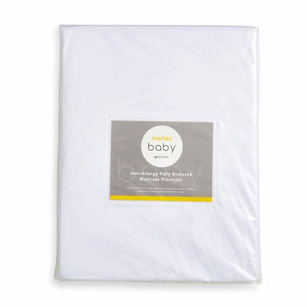 Martex Baby Anti-Allergy Enclosed Mattress Protector Cot