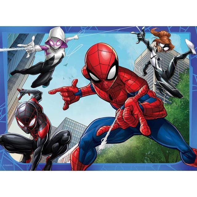Marvel Spider-Man 4 in Box (12 16 20 24pc) Jigsaw Puzzles